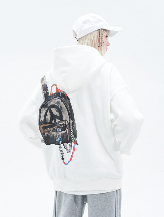 Harsh and Cruel Handpainted Graffiti Hoodie