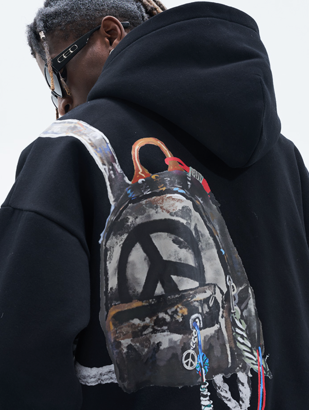 Harsh and Cruel Handpainted Graffiti Hoodie