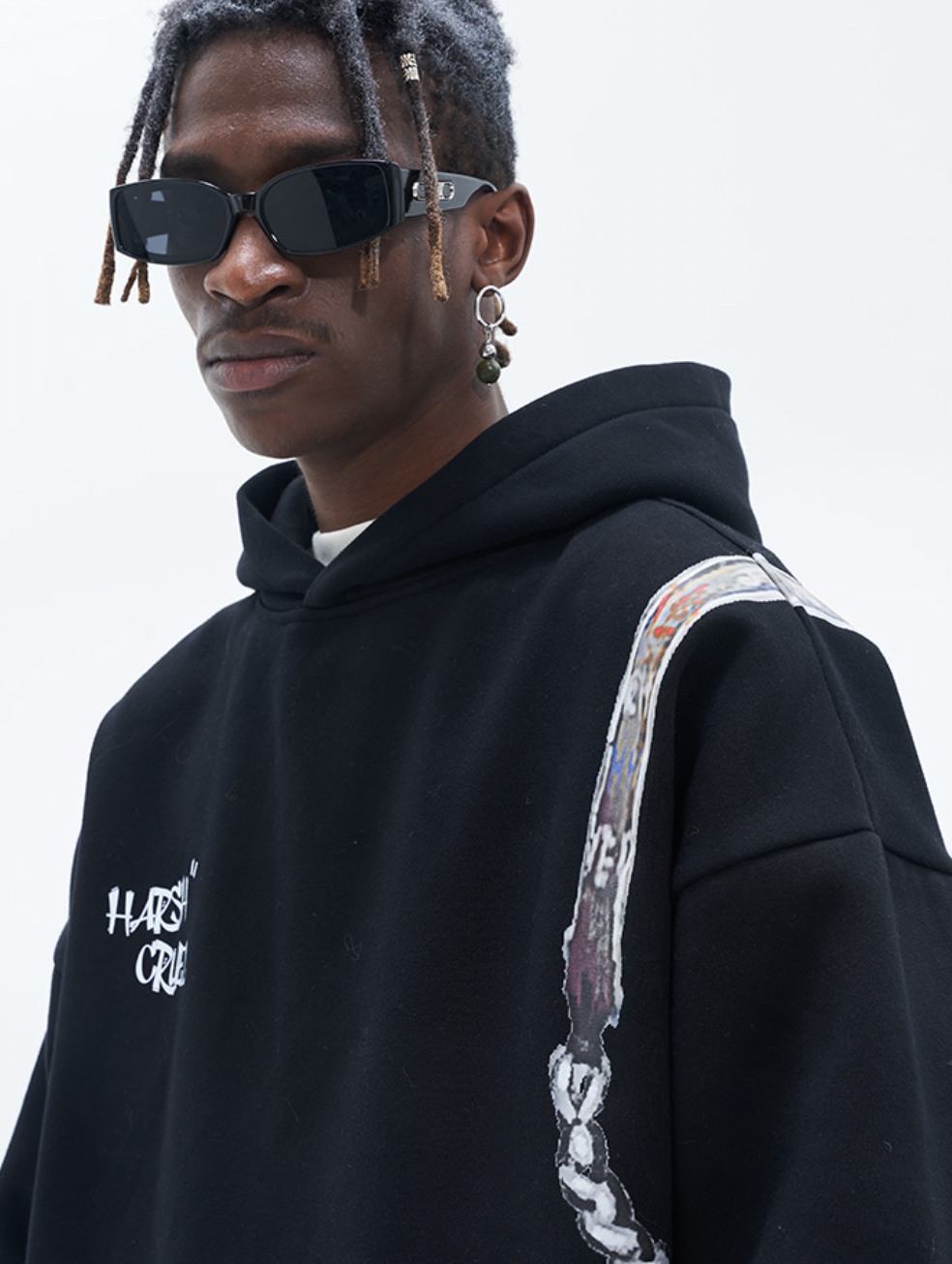 Harsh and Cruel Handpainted Graffiti Hoodie