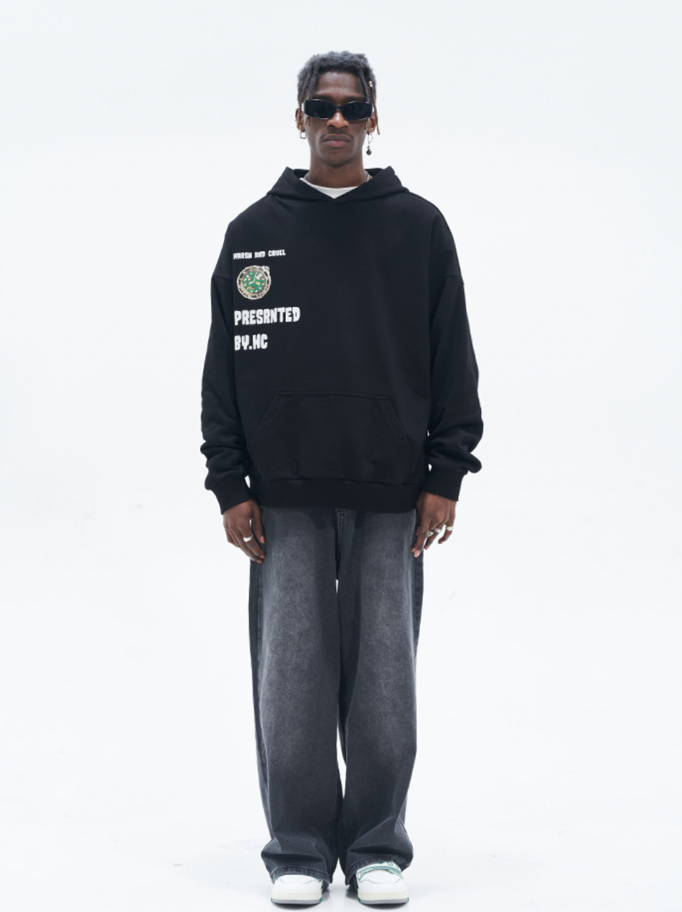 Harsh and Cruel Clock Painted Hoodie