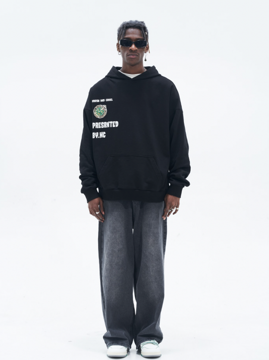 Harsh and Cruel Clock Painted Hoodie