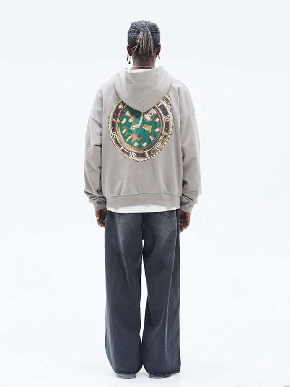 Harsh and Cruel Clock Painted Hoodie