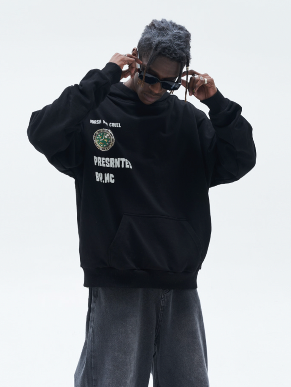 Harsh and Cruel Clock Painted Hoodie