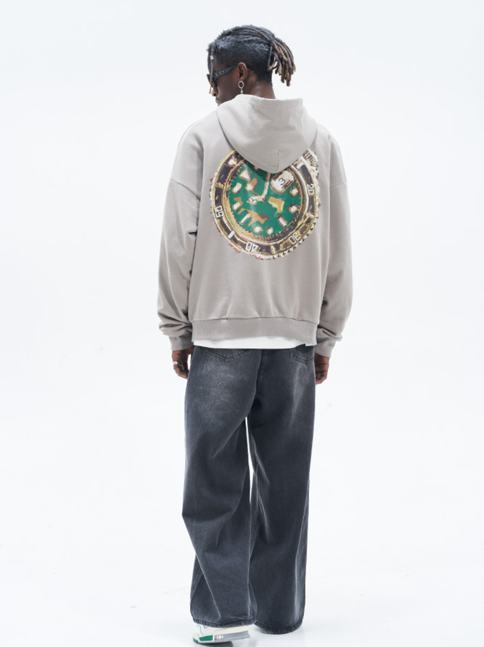 Harsh and Cruel Clock Painted Hoodie