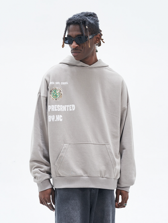 Harsh and Cruel Clock Painted Hoodie