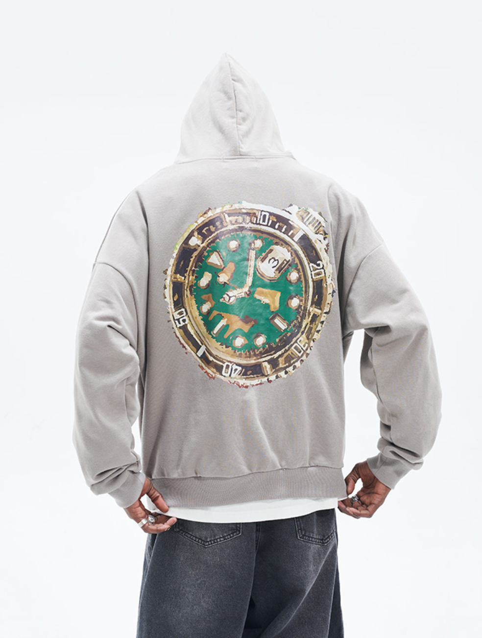 Harsh and Cruel Clock Painted Hoodie