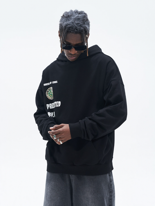 Harsh and Cruel Clock Painted Hoodie