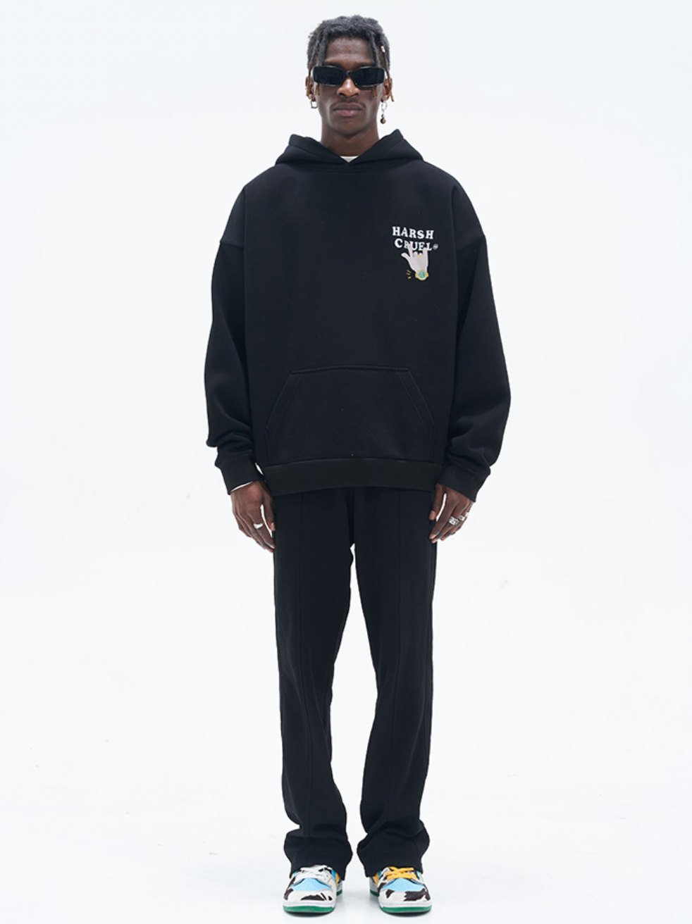 Harsh and Cruel Colorful Dreadlocks Cartoon Hoodie