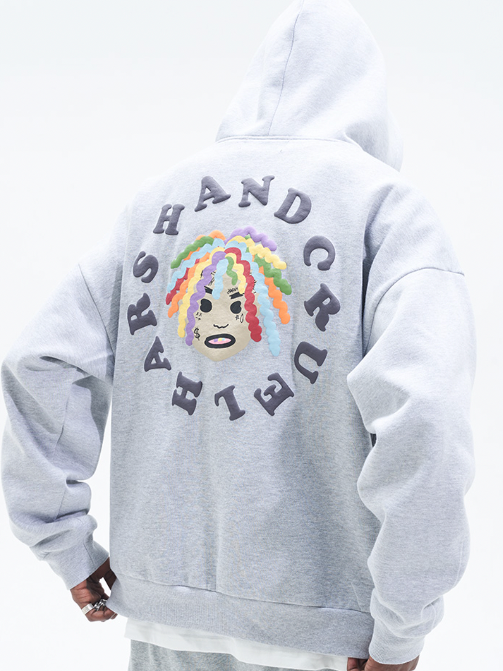 Harsh and Cruel Colorful Dreadlocks Cartoon Hoodie