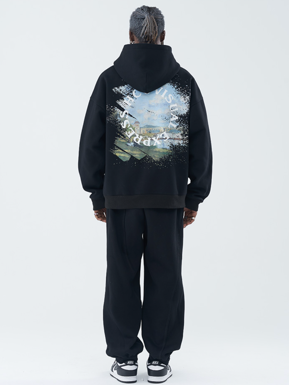 Harsh and Cruel Monet Oil Painting Circle Hoodie