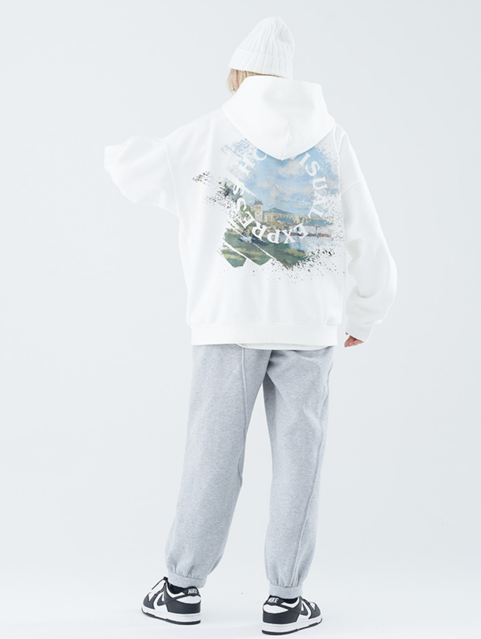 Harsh and Cruel Monet Oil Painting Circle Hoodie