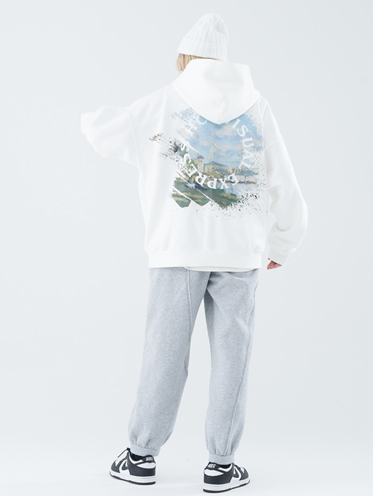 Harsh and Cruel Monet Oil Painting Circle Hoodie