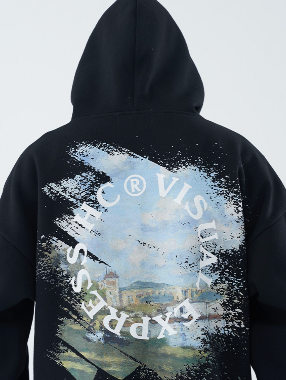 Harsh and Cruel Monet Oil Painting Circle Hoodie