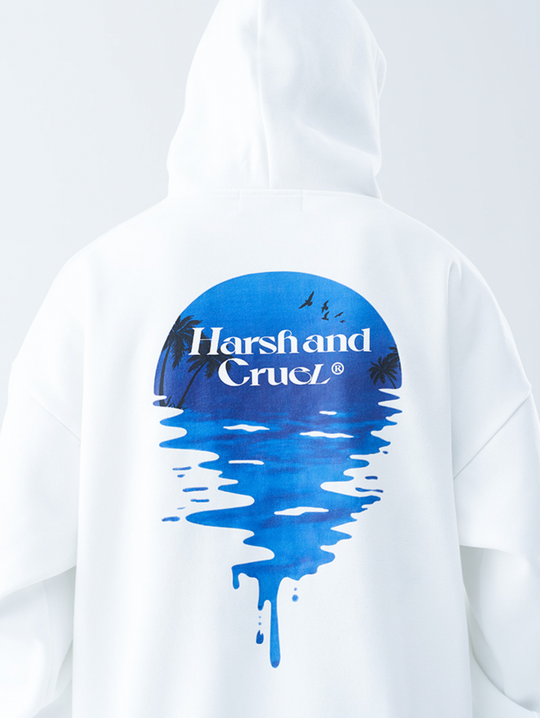 Harsh and Cruel Sunset Beach Hoodie