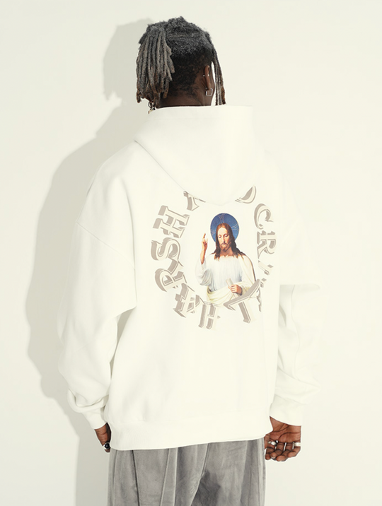 Harsh and Cruel 3D Circle Word Hoodie