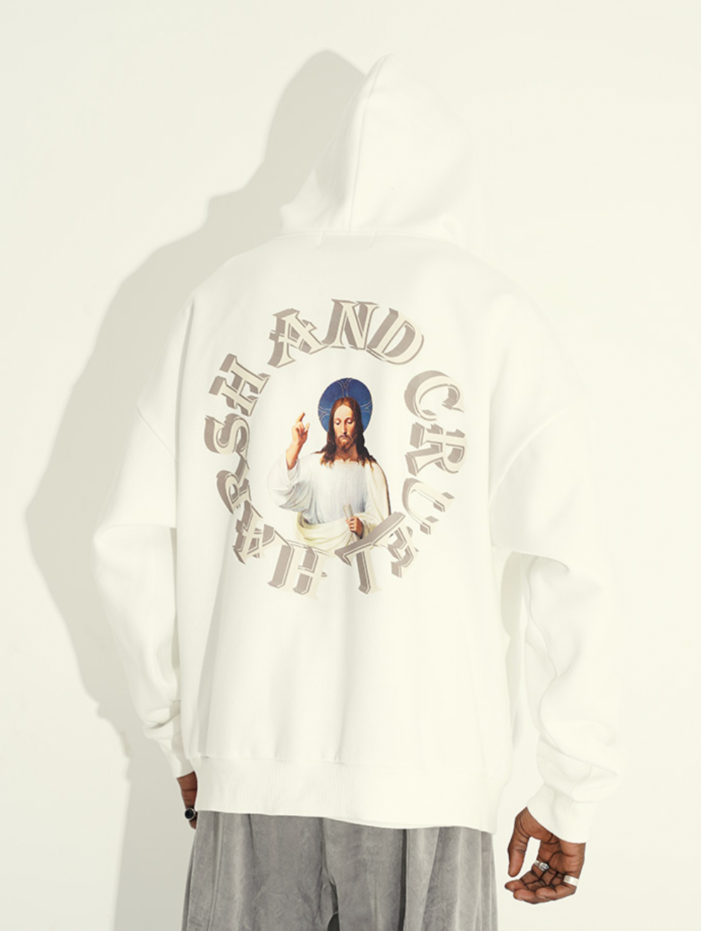 Harsh and Cruel 3D Circle Word Hoodie
