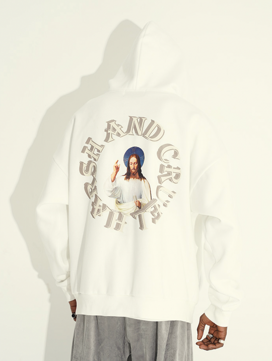 Harsh and Cruel 3D Circle Word Hoodie