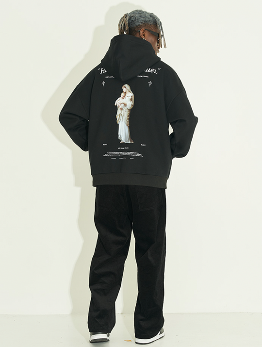Harsh and Cruel Religious Madonna Hoodie