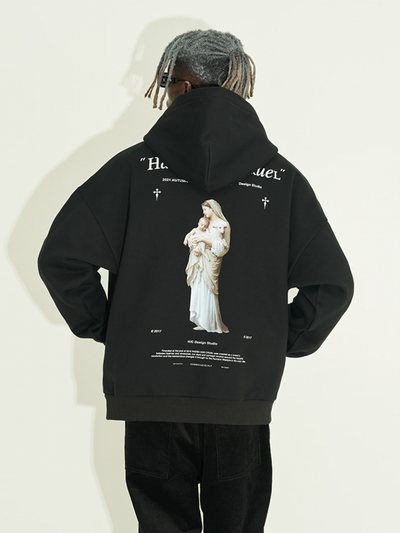 Harsh and Cruel Religious Madonna Hoodie