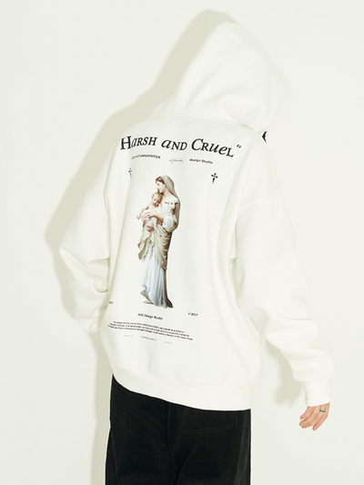 Harsh and Cruel Religious Madonna Hoodie