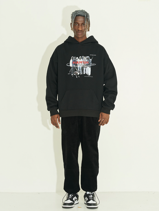 Harsh and Cruel 90s Gangster Theme Hoodie