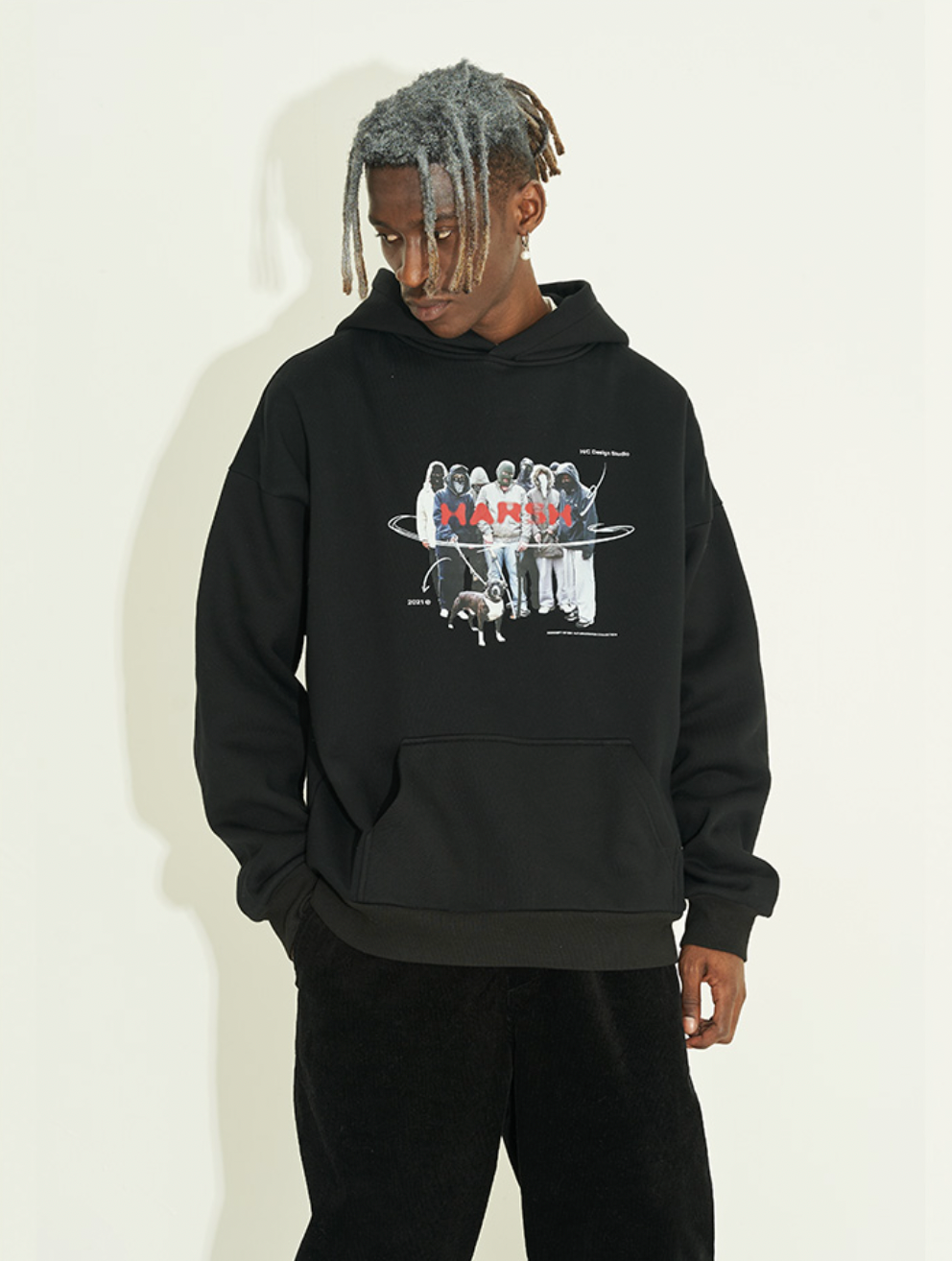 Harsh and Cruel 90s Gangster Theme Hoodie