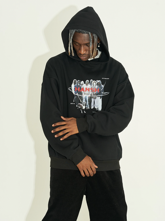 Harsh and Cruel 90s Gangster Theme Hoodie