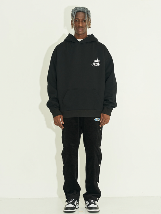 Harsh and Cruel 3D Flash Star Diamond Circle Hoodie