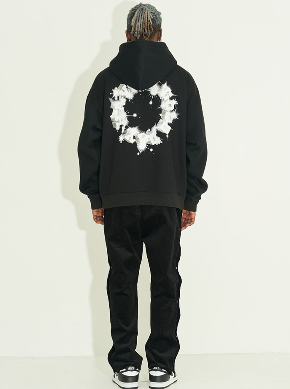 Harsh and Cruel 3D Flash Star Diamond Circle Hoodie