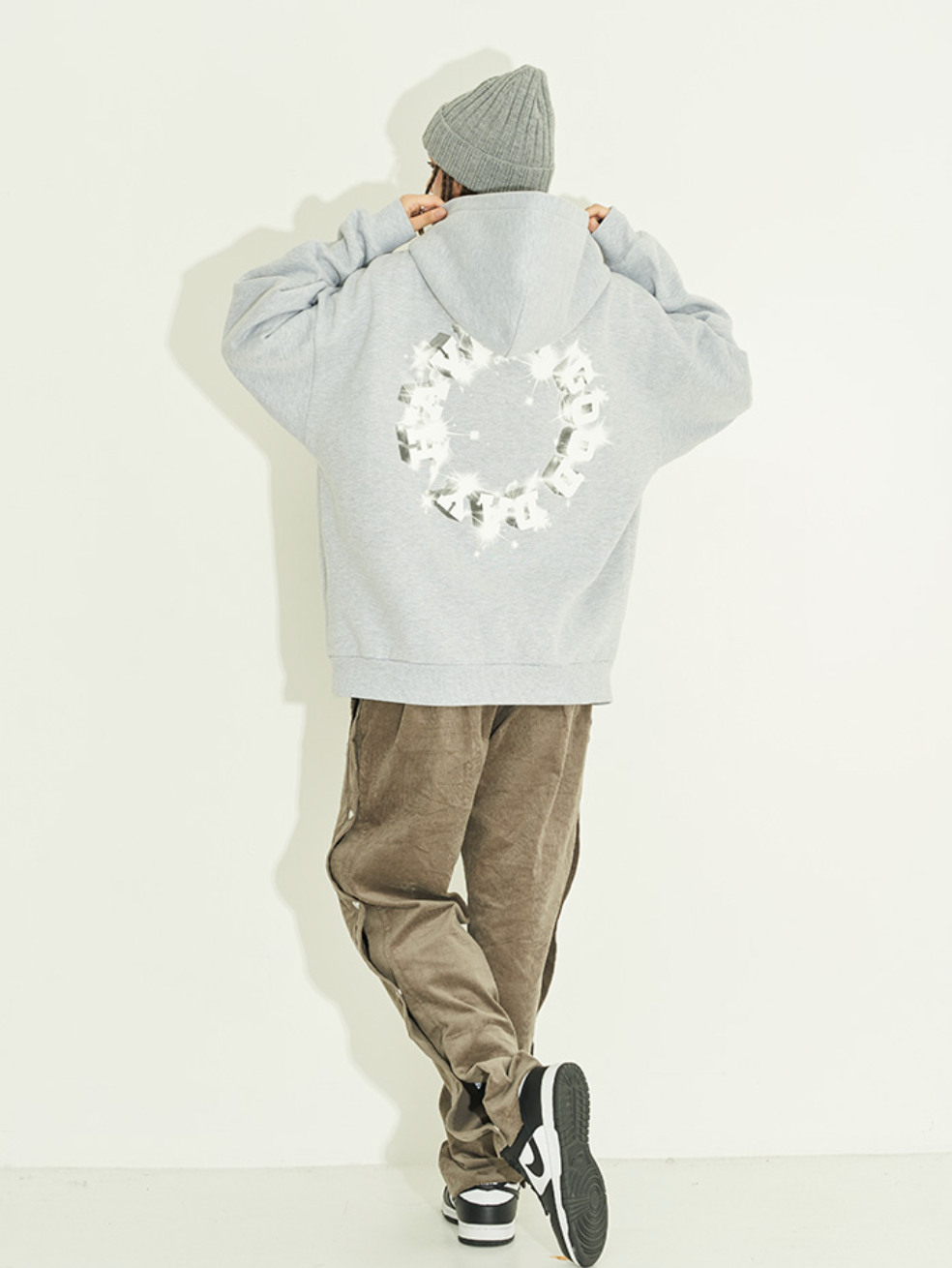 Harsh and Cruel 3D Flash Star Diamond Circle Hoodie