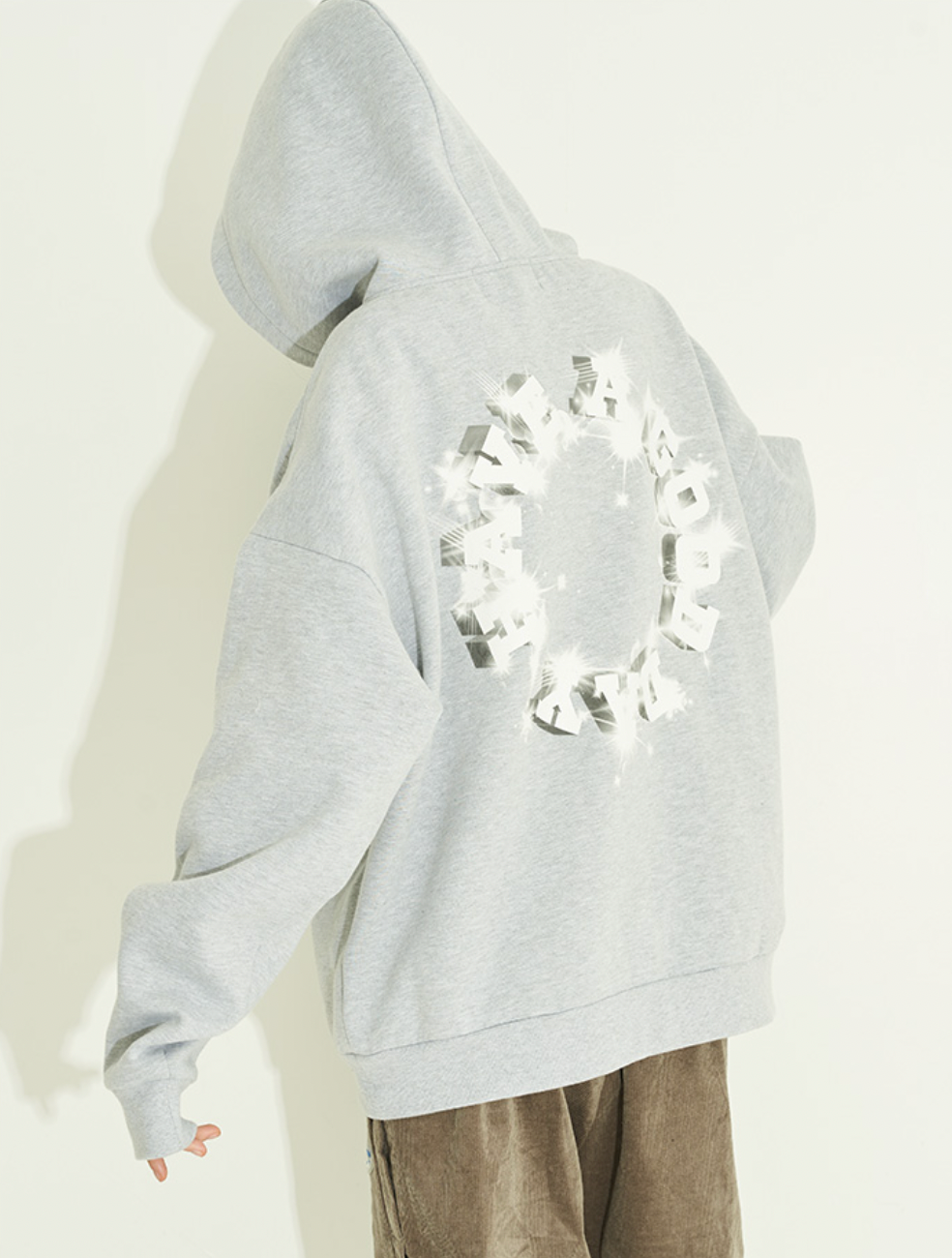 Harsh and Cruel 3D Flash Star Diamond Circle Hoodie