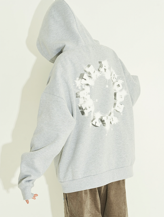 Harsh and Cruel 3D Flash Star Diamond Circle Hoodie