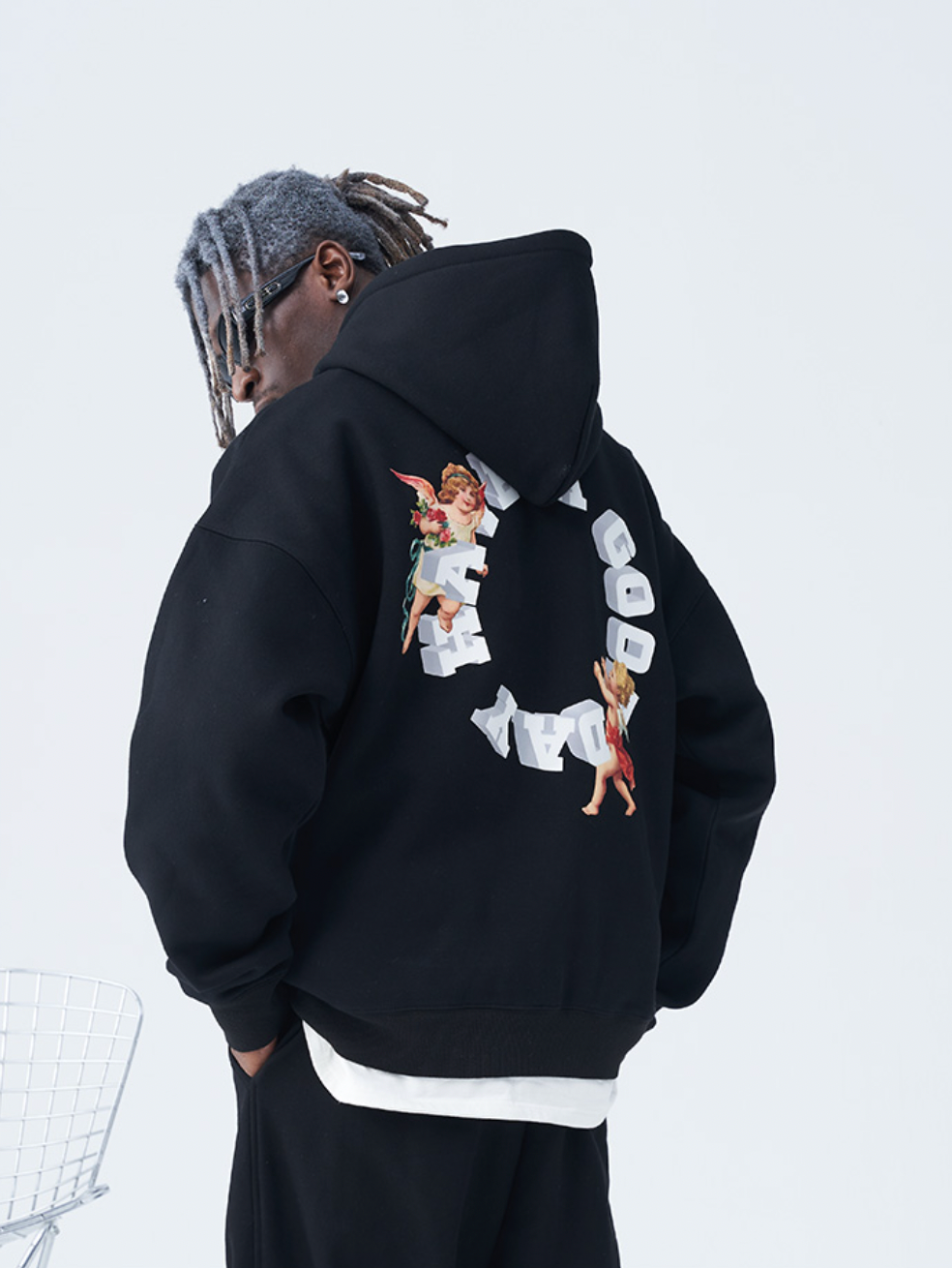 Harsh and Cruel Little Angel 3D Circle Hoodie