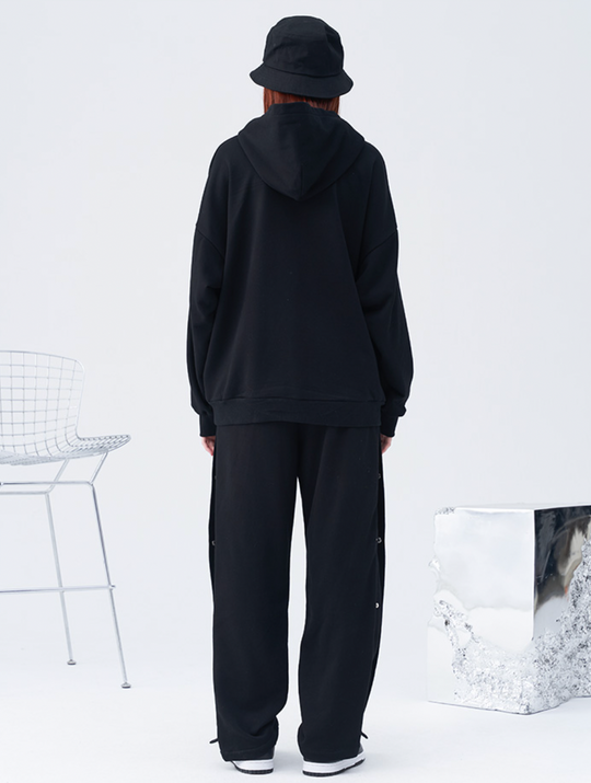 Harsh and Cruel Overalls Bear Print Hoodie