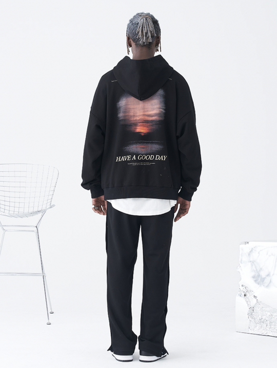 Harsh and Cruel Sunset Landscape Photography Hoodie