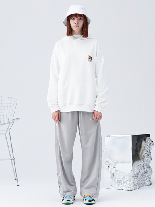 Harsh and Cruel Retro Angel Print Hoodie