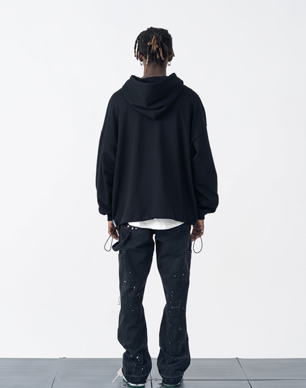 Harsh and Cruel Brush Blur Face Hoodie