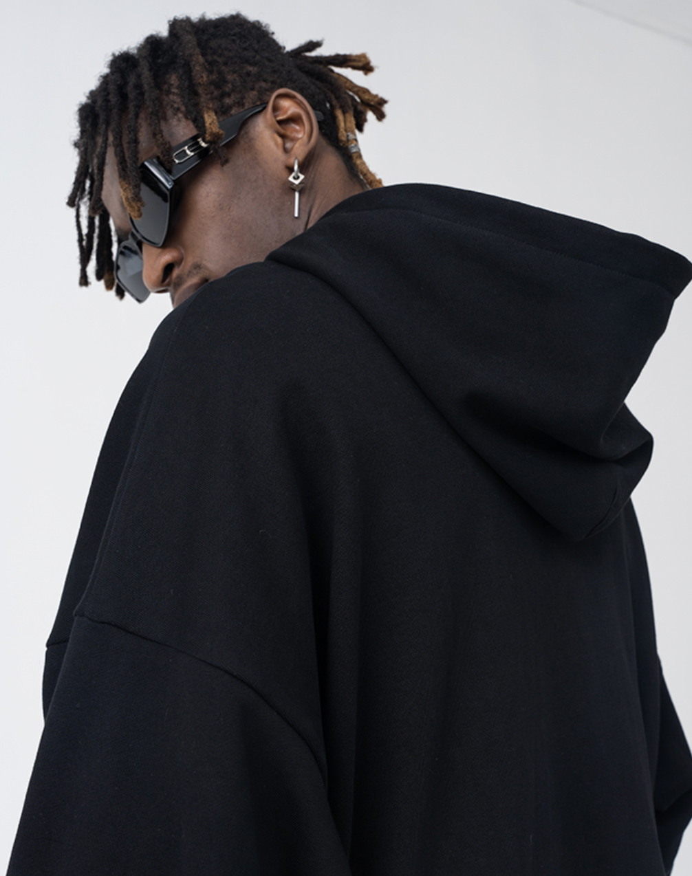 Harsh and Cruel Brush Blur Face Hoodie