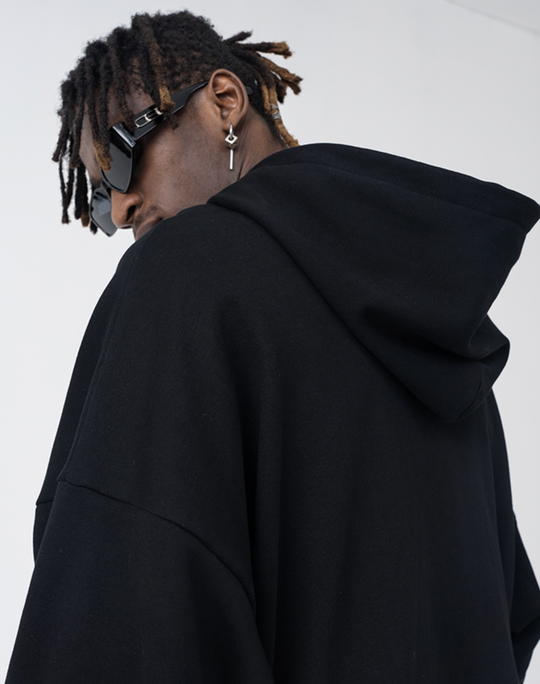 Harsh and Cruel Brush Blur Face Hoodie