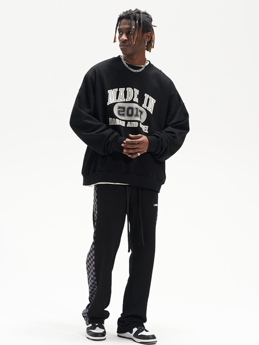 Harsh and Cruel Retro Theme Round Neck Sweatshirts