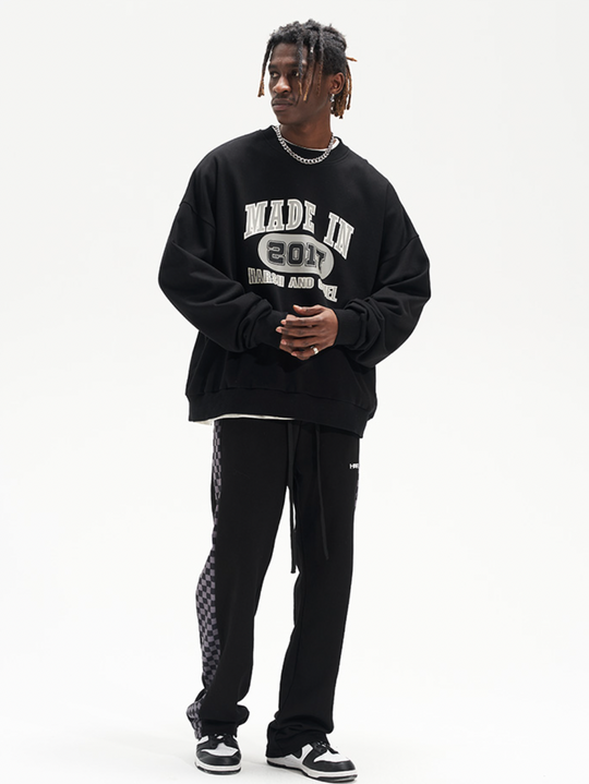 Harsh and Cruel Retro Theme Round Neck Sweatshirts