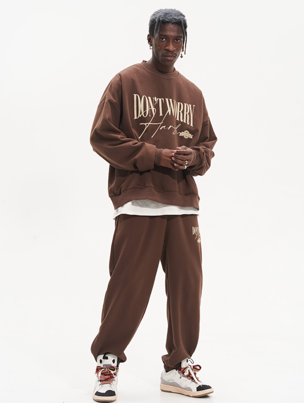 Harsh and Cruel Handwriting Logo Crewneck Sweatshirts