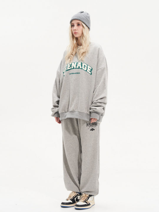 Harsh and Cruel Teenage Printed Loose Sweatshirts