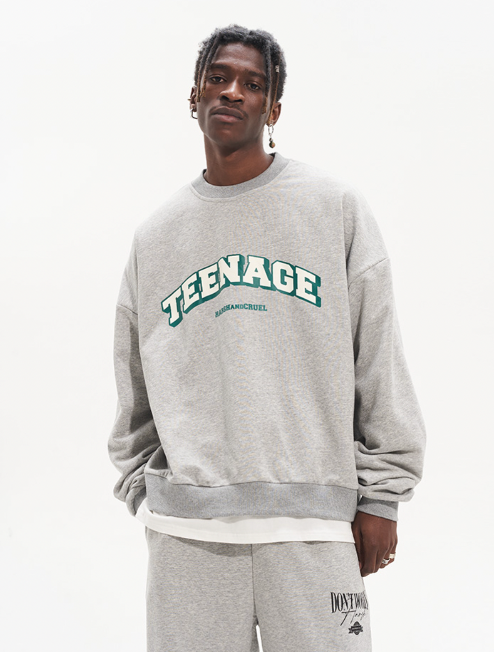 Harsh and Cruel Teenage Printed Loose Sweatshirts
