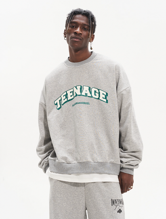 Harsh and Cruel Teenage Printed Loose Sweatshirts