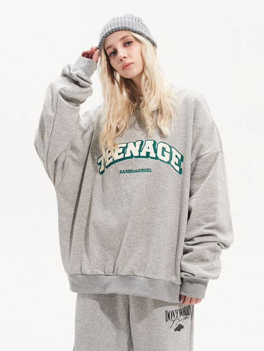 Harsh and Cruel Teenage Printed Loose Sweatshirts