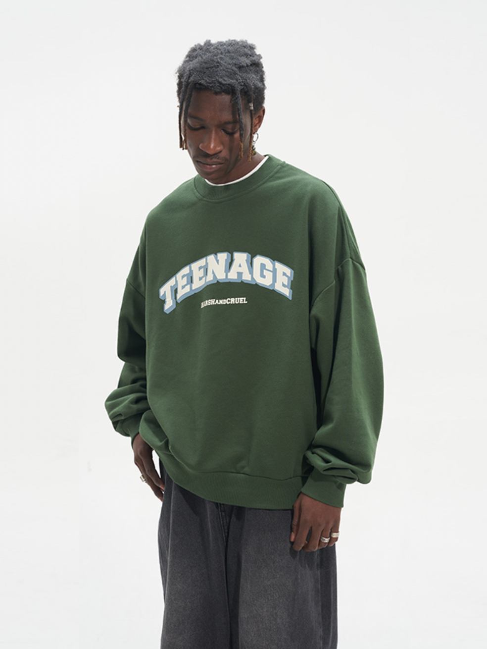 Harsh and Cruel Teenage Printed Loose Sweatshirts