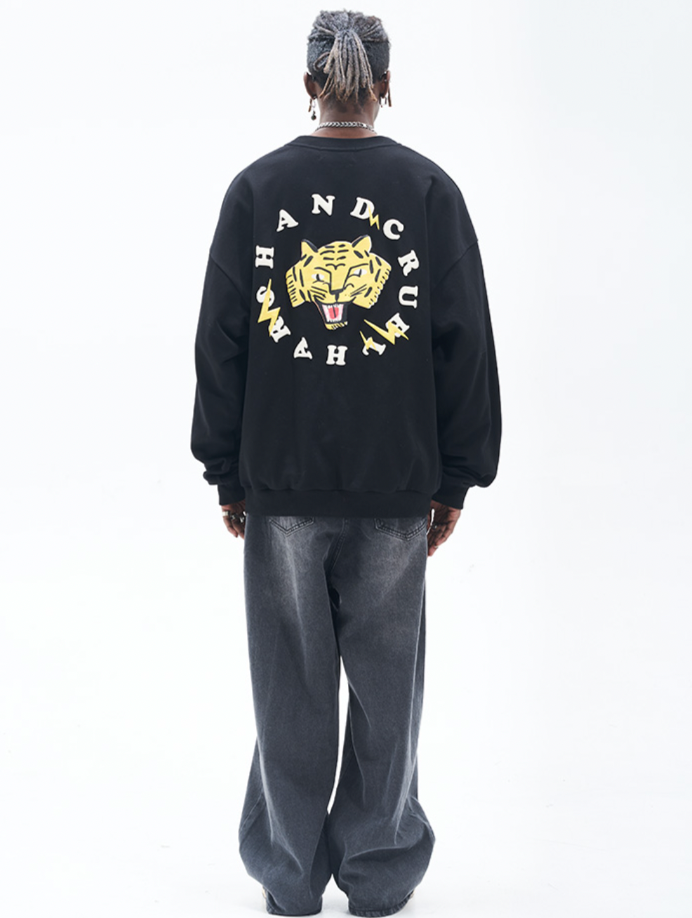 Harsh and Cruel Tiger Circle Ring Sweatshirts