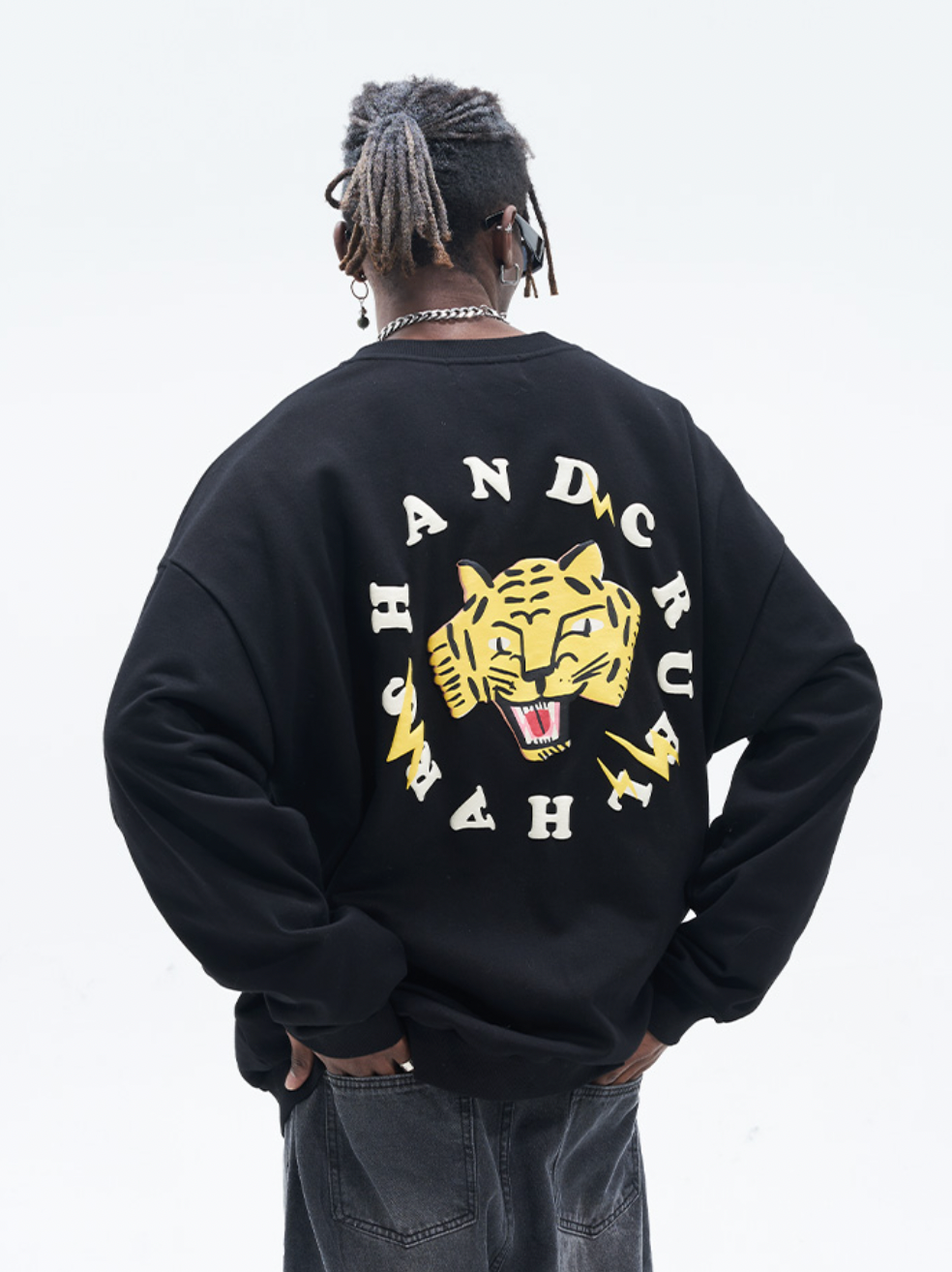 Harsh and Cruel Tiger Circle Ring Sweatshirts