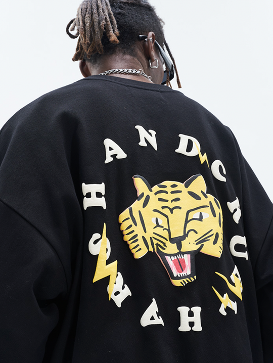 Harsh and Cruel Tiger Circle Ring Sweatshirts